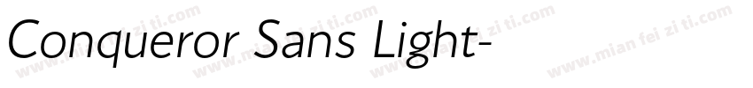 Conqueror Sans Light字体转换
